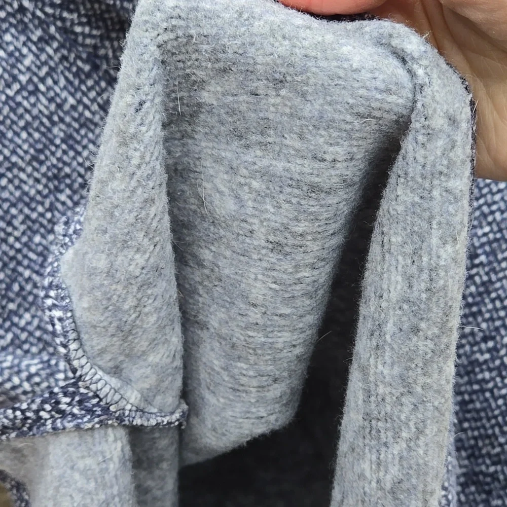 COLUMBIA. Ladies Heathered Blue Cowl Neck Pullover Sweater. Size S. Like New! - Picture 9 of 9